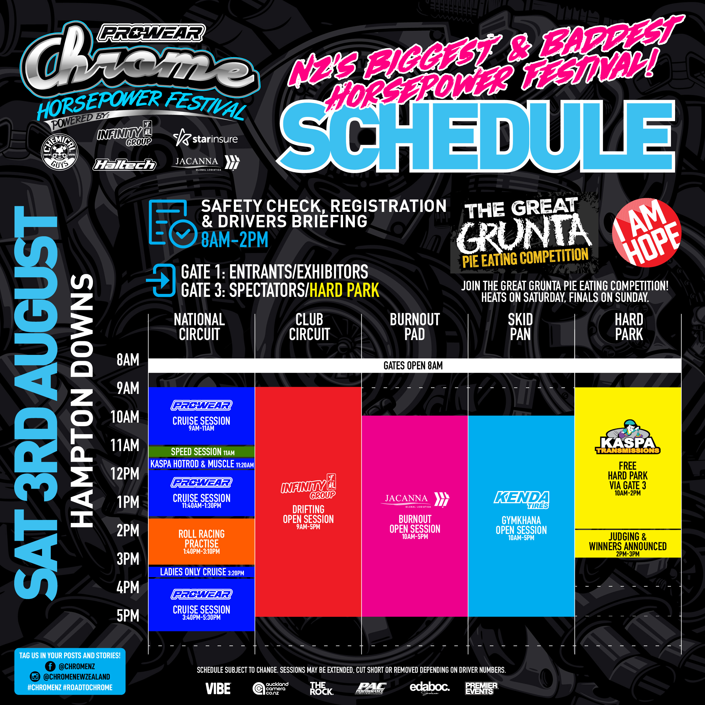 chromehd24 schedule sat