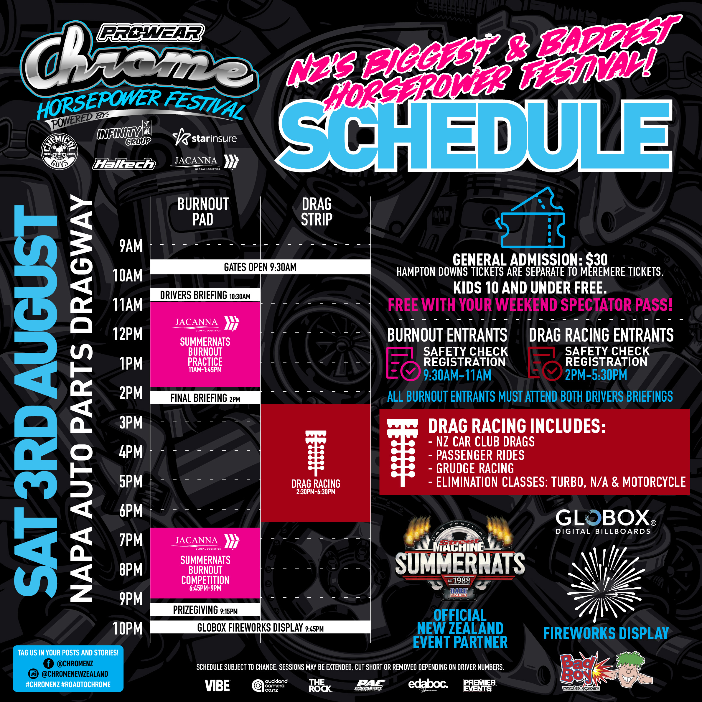 chromehd24 schedule satnight