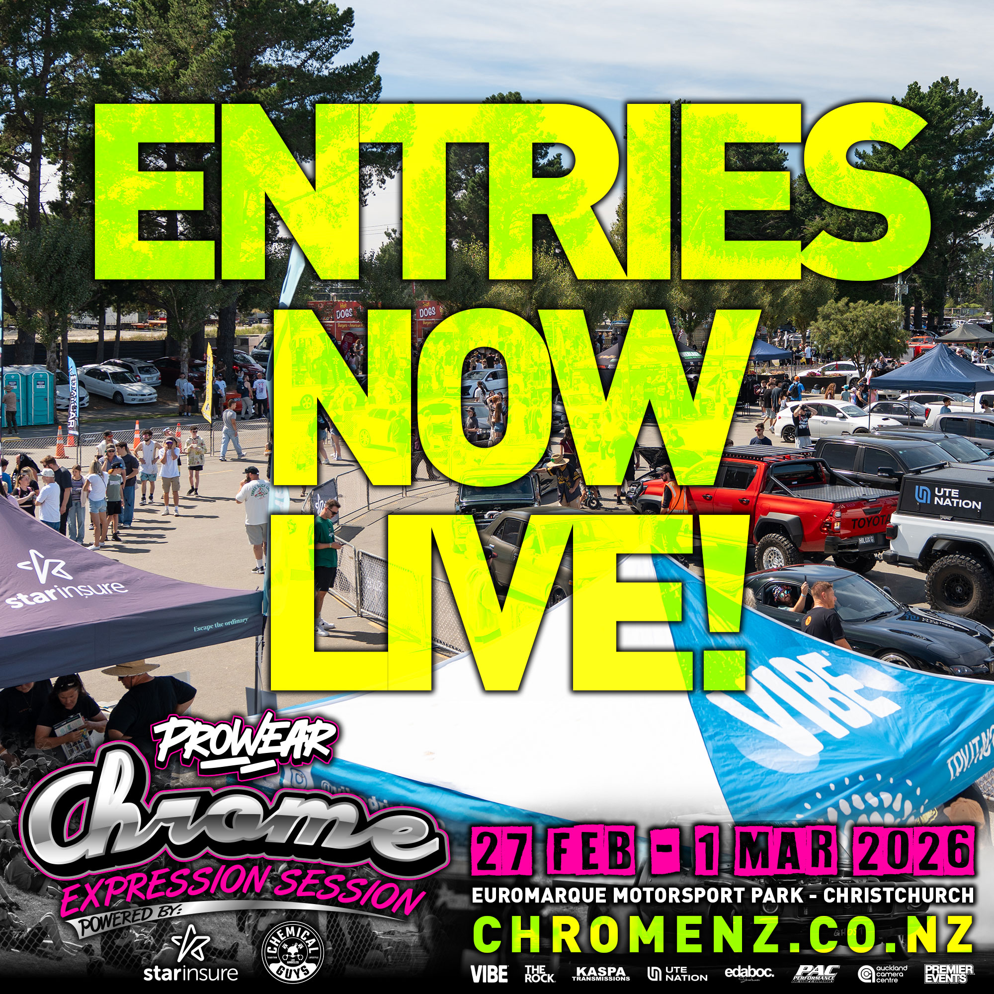 Chrome CHCH 2026 Entries Now Live!